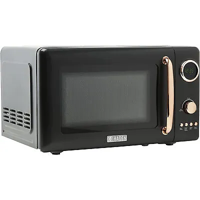 Heritage Vintage 700W Countertop Home Microwave Oven Black/Copper (Used) • $108.56