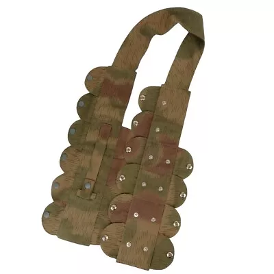 WW2 Paratrooper Style German Tan & Water Camouflage Bandolier -Airsoft Paintball • £57.95