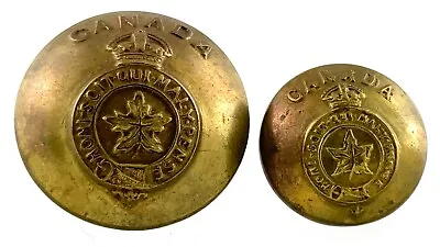 Military J.R. Gaunt Canada Metal Garment Button 1in Set Of 2 Round Pattern 388B • $24.50