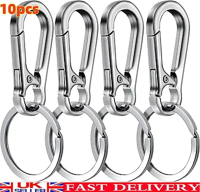 Molain Metal Keychain Carabiner Clip Keyring Key Ring Chain Clips Hook Holder 4 • £5.69