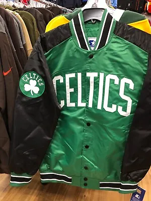 BOSTON CELTICS   NBA Satin  LIGHT WEIGHT JACKET  STARTER  MENS  GREEN • $159.99