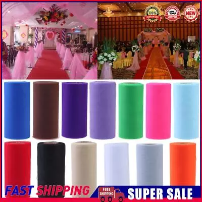 Colorful Tissue Tulle Paper Roll Spool Craft Wedding Birthday Holiday Decor • £7.31