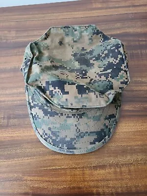 USMC COVER GARRISON MARPAT WOODLAND US MARINE CORPS CAP HAT Small Crusty • $9.99