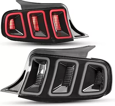 Sequential LED Tail Lights For 2010 2011 2013 2014 Ford Mustang Smoke Lamps Pair • $399.99