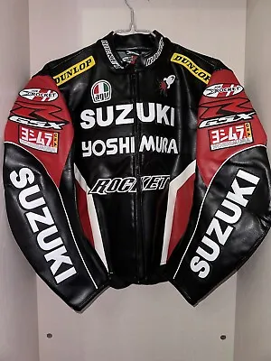 Suzuki Rocket GSXR Motorcycle Riding Jacket-Motorbike Leather Racing Jacket • $145