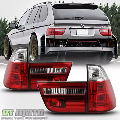 2000-2006 BMW E53 X5 Red Clear Tail Lights Brake Lamps Left+Right 00-06 4pcs Set • $98.99