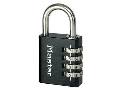 Black Finish 40mm 4-Digit Combination Padlock • £17.69