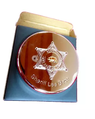 Vintage Los Angeles County California Sheriff’s Paper Weight NWT Sheriff Lee Bac • £191.10