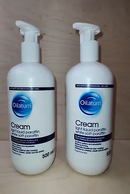 £30 Two Oilatum Eczema Dry Skin Emollient Creams 500ml Moisturisers Expires 2026 • £22.50