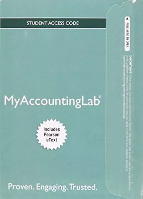 MyAccountingLab With Pearson EText ... Slater Jeffrey • $107.99