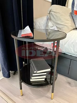 Brand New IKEA ASPEROD Black Bedside Table Side Table 104.621.80 • $90.87