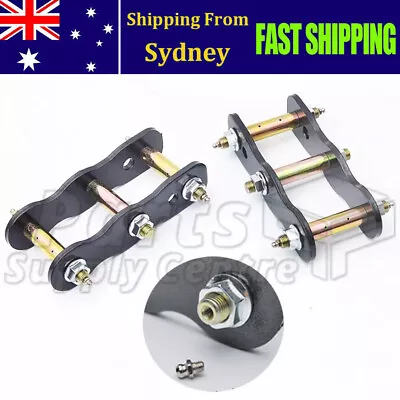S4 For Nissan Navara D21 D22 1986~2015 2'' Lift Rear Greasable Extended Shackles • $95