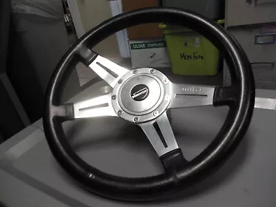 Moto-Lita Lecarra Black Sport Racing Car Steering Wheel Made In France • $249.99