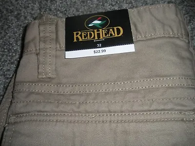 NWT  MENS RedHead Cargo Utility Shorts Lots Of Pockets Khaki 10  Inseam Size 32 • $9.99
