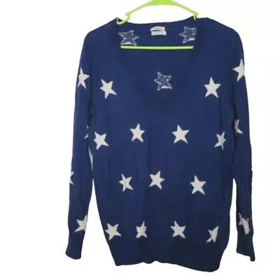 Madewell Wallace Star Print V Neck Sweater Sz M • $23.99