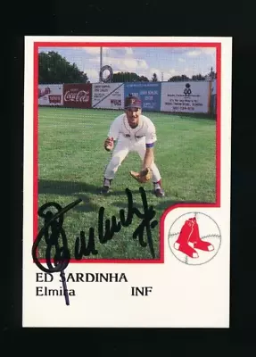 1986 ProCards #19 Elmira Pioneers Ed Sardinha Signed Auto Autograph Rare • $15