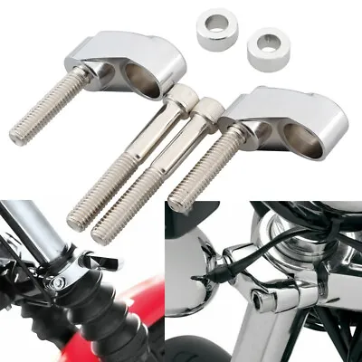 39mm-49mm Front Turn Signal Bracket Relocation Kit For Harley Softail Dyna XL • $21.85