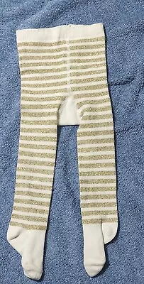 Matalan Baby Girls Golden Stripe NEW Tights 6-9 .. 9-12 Months • £1.49