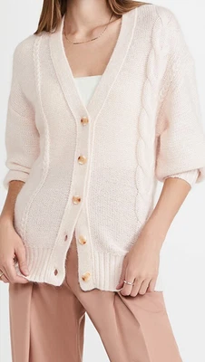 $170 • Buy STAUD Blake Cardigan: Size S: Ivory (237)