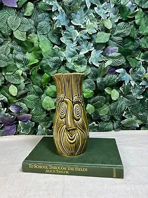 Sadler Double Faced Vintage Ceramic Celery Vase Green 21cm • £9.99