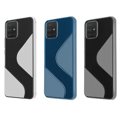 For Samsung Galaxy A20S A50 A51 A71 S-Line Silicone Gel Shockproof Case Cover • £1.95