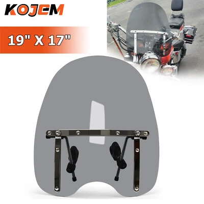 $45.50 • Buy Smoke Windscreen Windshield For Harley Davidson Dyna Roadster Softail Sportster