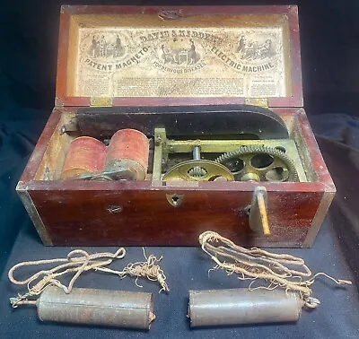 **SHOCKING** & RARE Antique AC  Magneto-Electric  Quack Medical Device (c. 1865) • $550