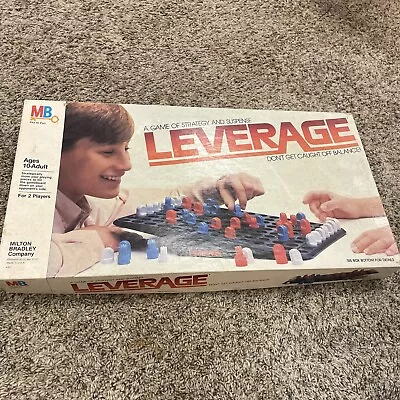 Vintage Milton Bradley LEVERAGE Board Game Strategy Teeter Totter 1982 • $15