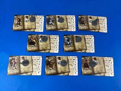 Mansions Of Madness 2nd Edition Replacement Investigator 8 Mini Figures & Cards • $21.99