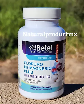 Magnesium ✅ Chloride Cloruro De Magnesio 90 Capsules By Betel Natural • $13.95