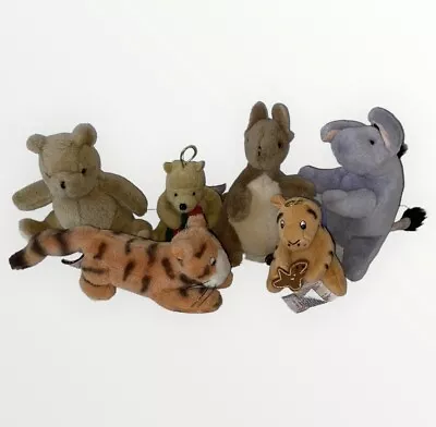 Gund Classic Pooh Plush & Ornament Lot Of 6 Eeyore Tigger Pooh Kanga 3.75 - 6.5” • $59.99