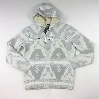 Polo Ralph Lauren Men 1/4 Placket Southwestern Aztec Fleece Hoodie Sweatshirt • $164.30