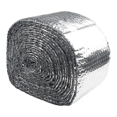 Heat Resistant Insulated Spiral Pipe Cover 6 Inch Diameter 25 Feet Bubble Film • £17.27
