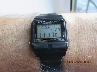 £46.99 • Buy Casio DB 31 Data Bank Telememo 30 Digital Watch Alarm,Stop.W,Chrono,Dual Time.GC