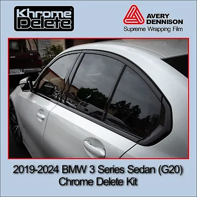 2019-2024 BMW 3 Series Sedan (G20 Body) Chrome Delete Vinyl Overlay • $49.95