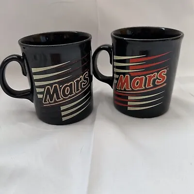 Vintage Tams Mars Chocolate Bar Ceramic Mug X 2 Made In England 80s 90s • £4.45