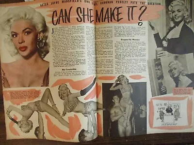 Dec-1956 Picturegoer Mag(JAYNE MANSFIELD/SHEREE NORTH/WENDY TOWE/BILLIE WHITELAW • $28.99