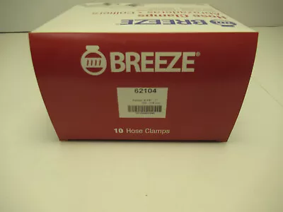 Breeze 62104H Hose Clamps Diameter Range: 4-1/8   7  (105mm - 178mm) BOX OF 10 • $25.99