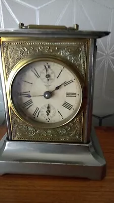 Friedrich Mauthe Schwenningen Metal Mantle Clock Must See • $124.34