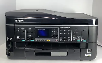 EPSON WorkForce 645 All-In-One Printer Wi-Fi Print Copy Scan Fax Excellent Read • $164.95