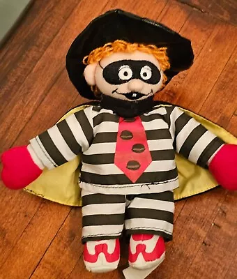 Vintage McDonald's Plush Hamburglar From Ronald McDonald 1996 Beanie Bean Bag • $29.99