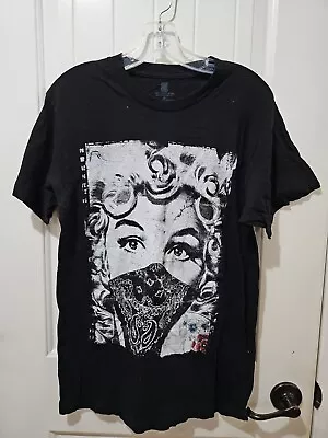 RCN Red Carpet Noir Marilyn Monroe Bandana Face Cover Photo Black M T-shirt • $13.20