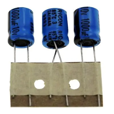 20x Electrolytic Capacitor Radial 1000µF 10V 85°C ER1012100010 D10x125mm 1000uF • $24.53