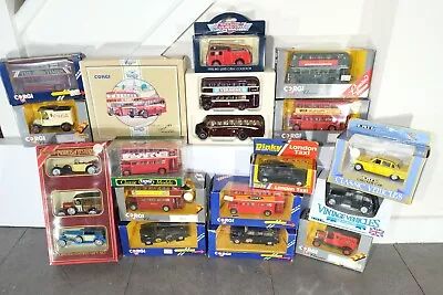 Corgi Matchbox Dinky ERTL Diecast Buses Coach Job Lot & Taxi Model Car Bundle • £0.99