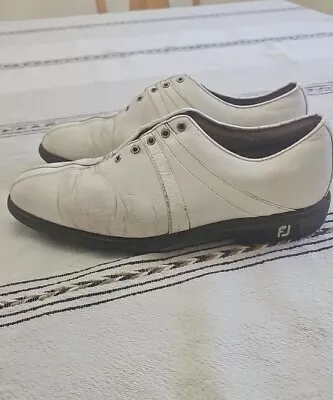 Footjoy Icon Golf Shoe Men's 10.5 White Vintage  • $35