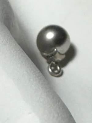 Tiny Gray Faux Pearl Charm Small Pearlescent 925 Chinese “MiuMiu” • $49.99