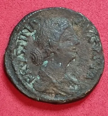 Roman Bronze Sestertius Coin Faustina Wife Of Marcus Aurelius 161-176AD Ref363 • £39.95