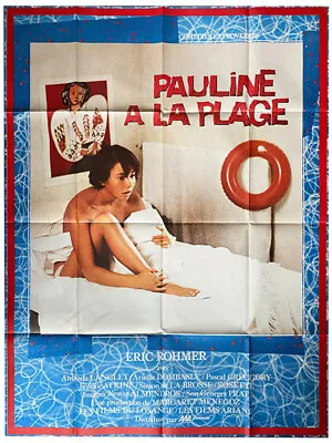 Poster Folded 47 3/16x63in Pauline À La Beach (1982) Eric Rohmer Amanda Langlet • $125.59