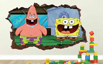 £74.97 • Buy SpongeBob Patrick Smile Custom Wall Decals 3D Wall Stickers Art ORI33
