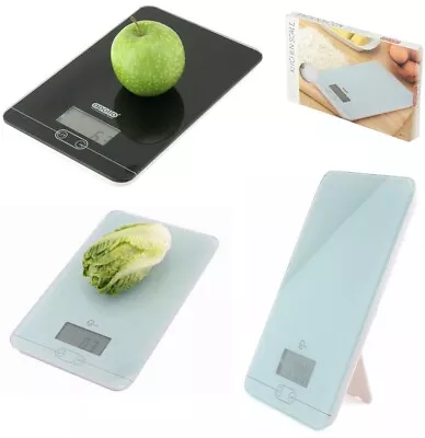 5kg Digital Slim Electronic Kitchen Weighing Scale Cooking Baking Grams Lb / Oz • £9.49